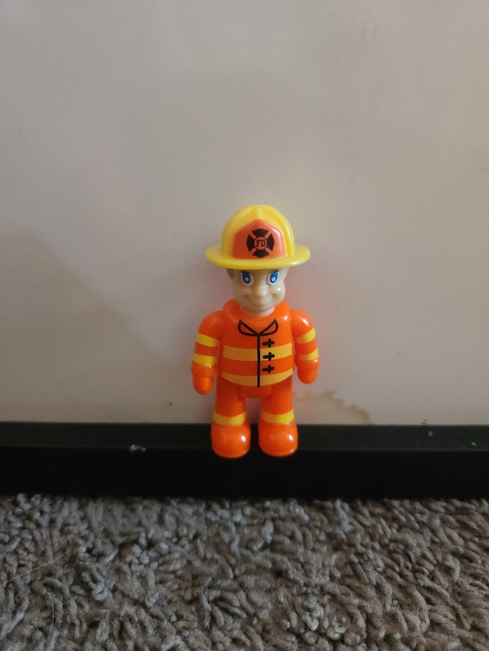 Hap-P-Kid: Fire Department Playset - Fireman Orange Suit Figure 8/15/24 C